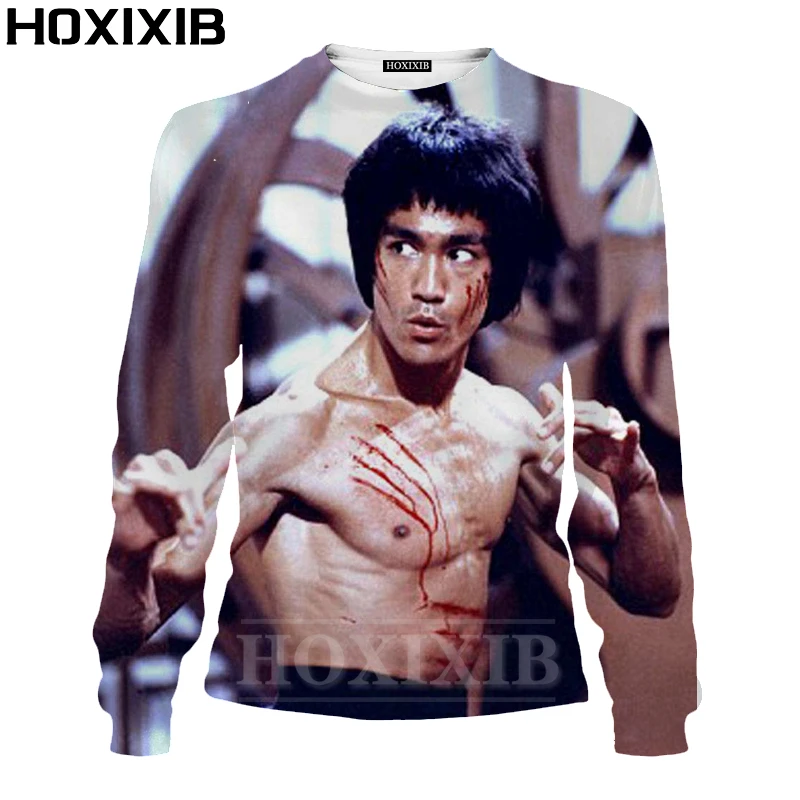 Толстовка hoxib с Брюсом Ли, мужская рубашка, Осенний черный пуловер с 3D-принтом китайского кунг-фу основателя, Женский пуловер с длинным рукавом для боевых искусств
Толстовка hoxib с Брюсом Ли, мужская рубашка, Осенний черный пуловер с 3D-принтом китайского кунг-фу основателя, Женский пуловер с длинным рукавом для боевых искусств