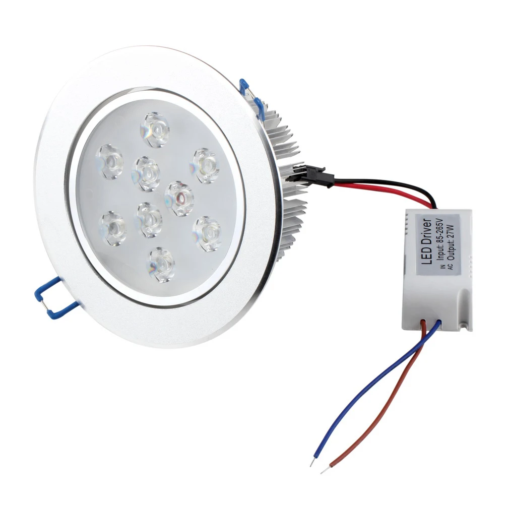 810-900lm AC85-245V 27W 9LED потолочный встраиваемый светильник направленный светильник лампа + Драйвер
810-900lm AC85-245V 27W 9LED потолочный встраиваемый светильник направленный светильник лампа + Драйвер