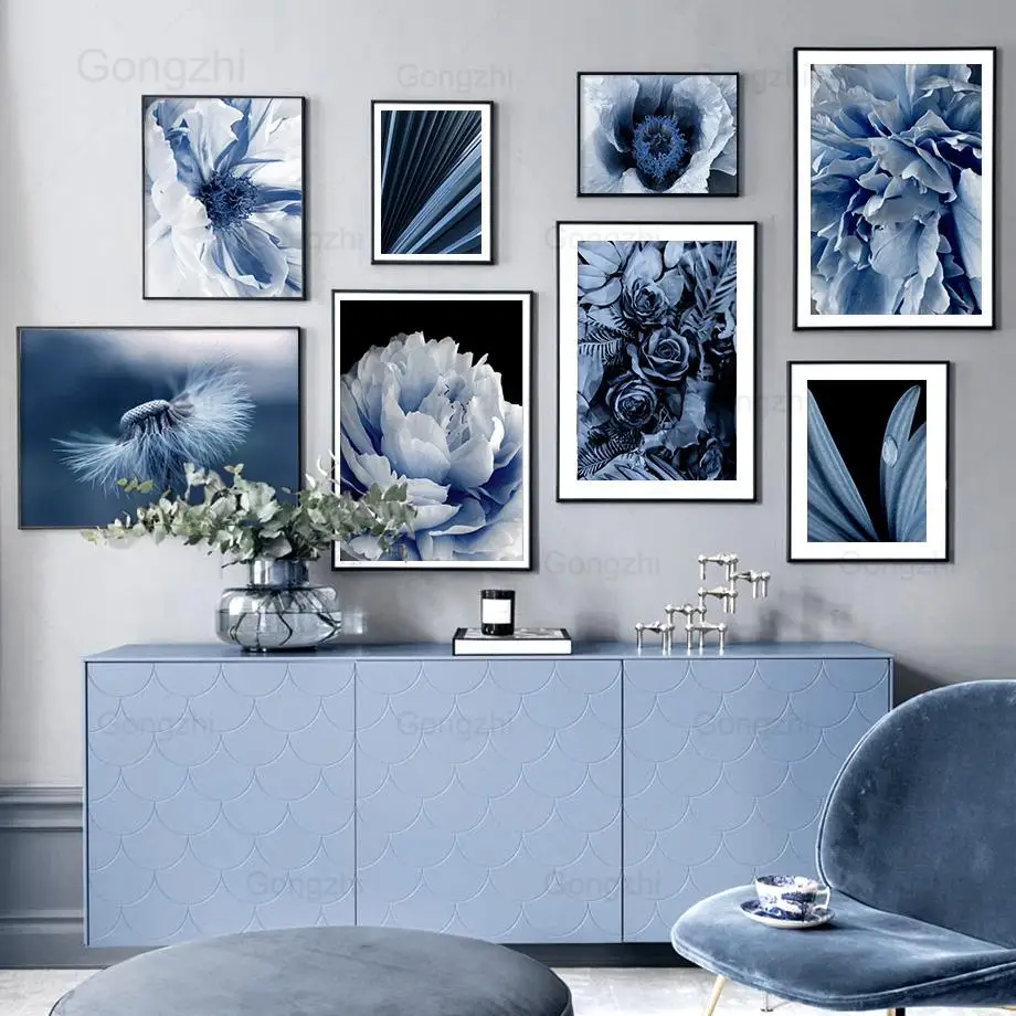 Dandelion Peony Palm Leaf Blue Floral Canvas Painting Nordic Botanical Wall Art Poster Photography Picture for Living Room Decor
Dandelion Peony Palm Leaf Blue Floral Canvas Painting Nordic Botanical Wall Art Poster Photography Picture for Living Room Decor