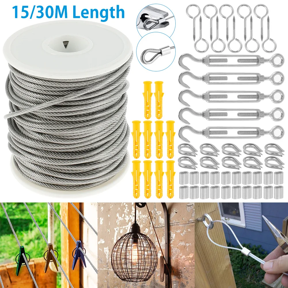 Stainless Steel PVC Coated Flexible Wire Rope Soft Cable Transparent Stainless Steel Clothesline Diameter Accessories
Stainless Steel PVC Coated Flexible Wire Rope Soft Cable Transparent Stainless Steel Clothesline Diameter Accessories