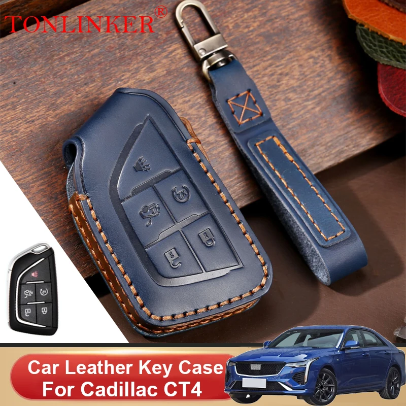 Кожаный чехол для ключей для Cadillac CT4 CT5 2019 2020 2021
Кожаный чехол для ключей для Cadillac CT4 CT5 2019 2020 2021