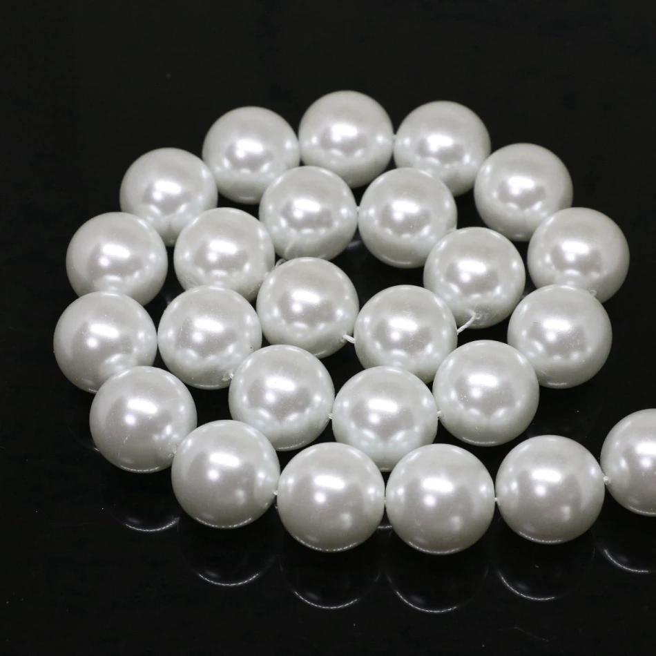 High Quality White Natural Shell Beads Round Pearl 4,6,8,10,12,14mm for DIY Bracelet Earrings Necklace Jewelry Making Garment
High Quality White Natural Shell Beads Round Pearl 4,6,8,10,12,14mm for DIY Bracelet Earrings Necklace Jewelry Making Garment