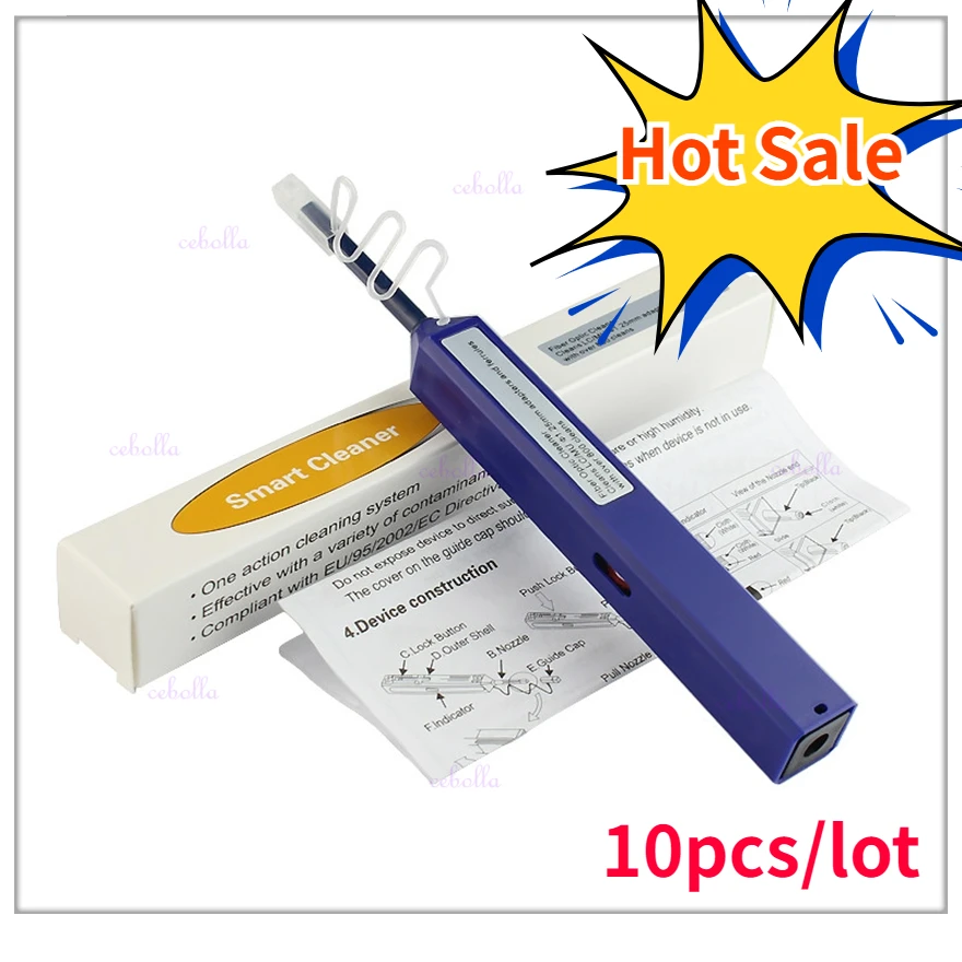10pcs/lot Fiber Optic Connector Cleaner Pen for 1.25mm LC MU Connectors Fiber Optic Tools One-Click Cleaner Pen free shipping
10pcs/lot Fiber Optic Connector Cleaner Pen for 1.25mm LC MU Connectors Fiber Optic Tools One-Click Cleaner Pen free shipping