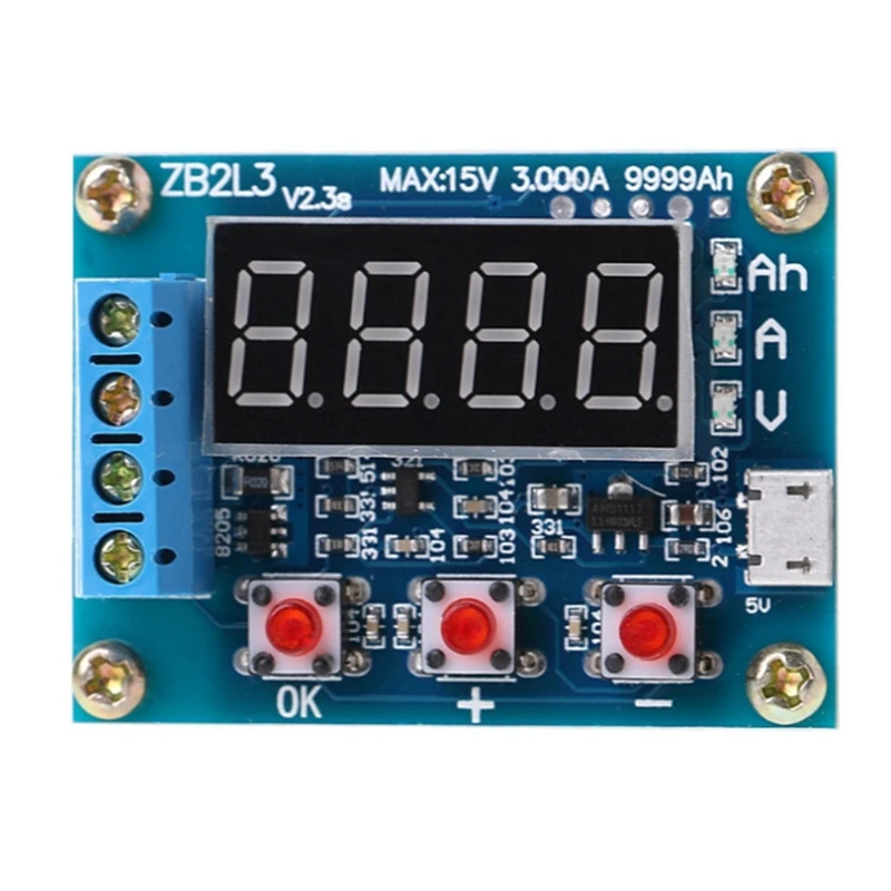 1 PCS ZB2L3 Blue 18650 Battery Tester External Load Discharge Type 1.2-12V Battery 18650 Equal Capacity Tester
1 PCS ZB2L3 Blue 18650 Battery Tester External Load Discharge Type 1.2-12V Battery 18650 Equal Capacity Tester