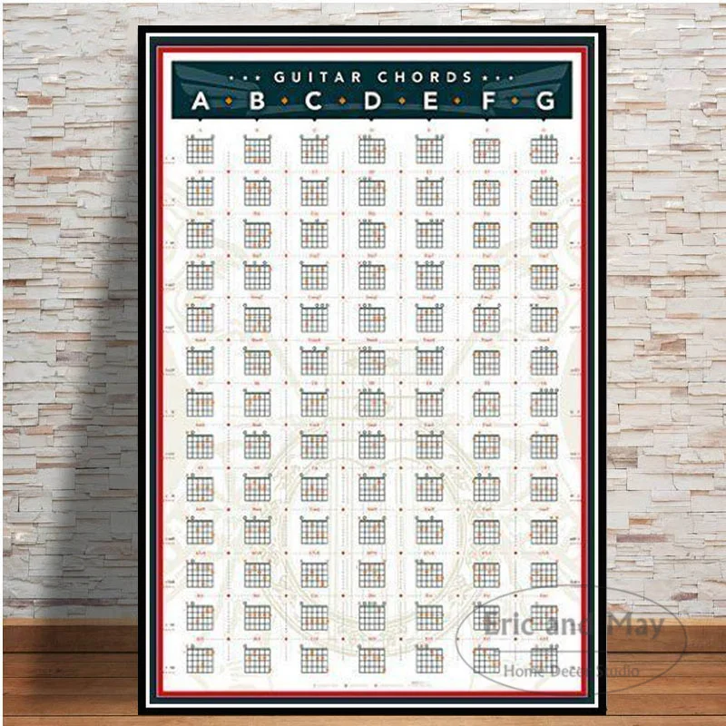 Guitar Chord Chart Cotton Graphic Music Exercise Canvas Painting Wall Art Picture Vintage Poster Decorative Home Decor Plakat
Guitar Chord Chart Cotton Graphic Music Exercise Canvas Painting Wall Art Picture Vintage Poster Decorative Home Decor Plakat