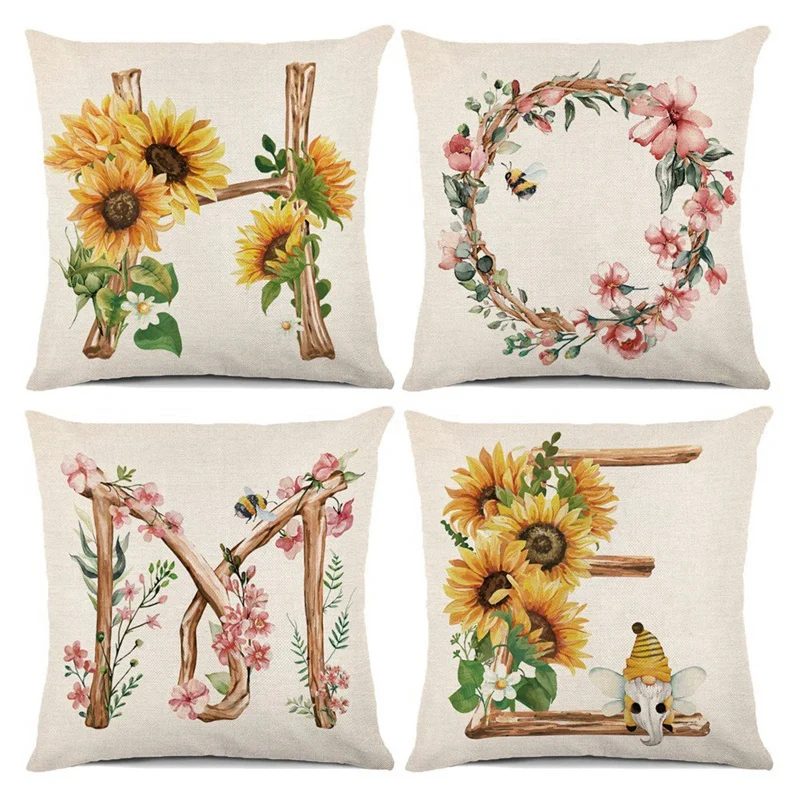 Spring Pillow Covers 18X18 Set Of 4, Cushion Case Spring Decorations Farmhouse Throw Pillow Covers, Home Decor
Spring Pillow Covers 18X18 Set Of 4, Cushion Case Spring Decorations Farmhouse Throw Pillow Covers, Home Decor