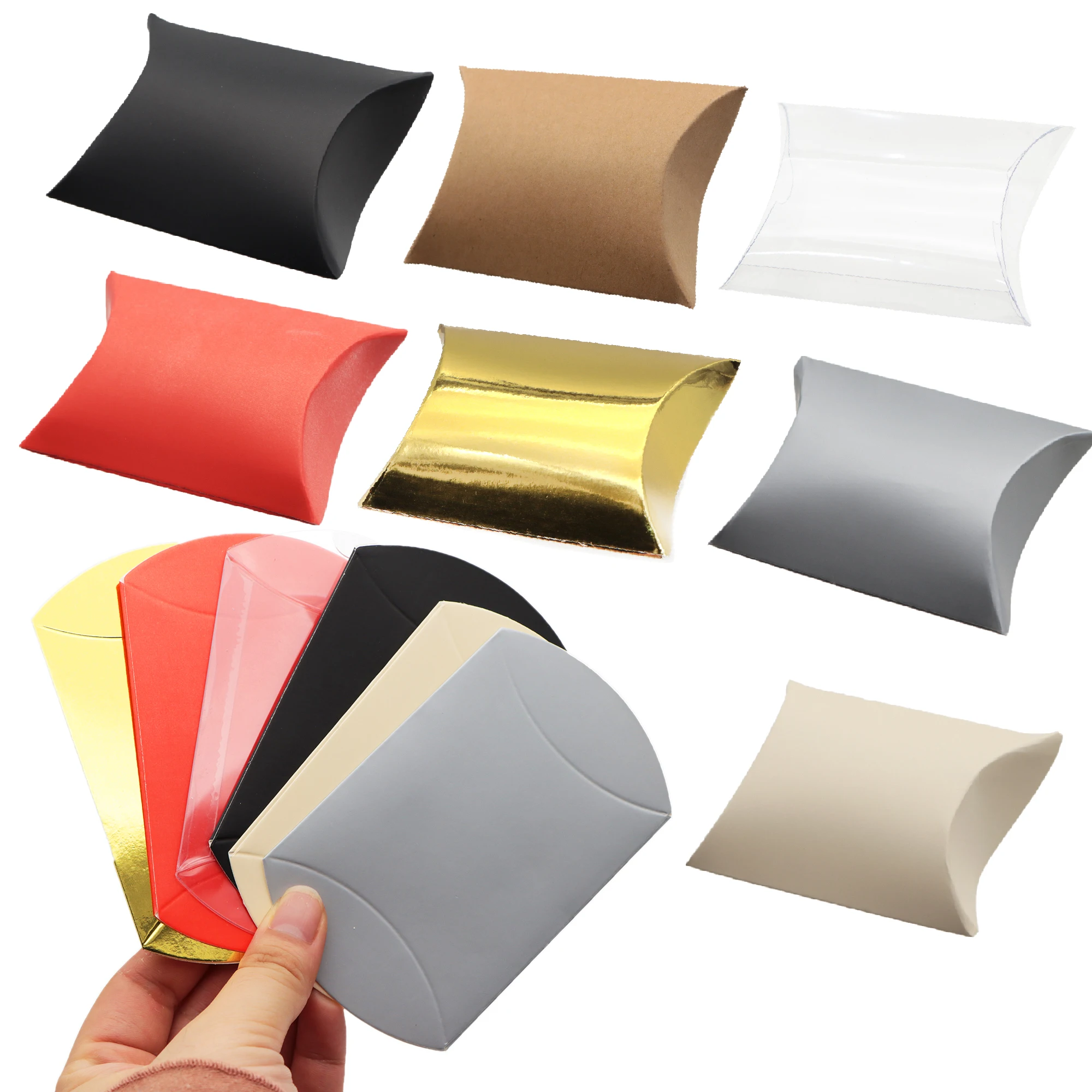 50Pcs Pillow Candy Box Kraft Paper Christmas Gift Packaging Boxes Candy Bags Wedding Favors Birthday Party Decorations
50Pcs Pillow Candy Box Kraft Paper Christmas Gift Packaging Boxes Candy Bags Wedding Favors Birthday Party Decorations