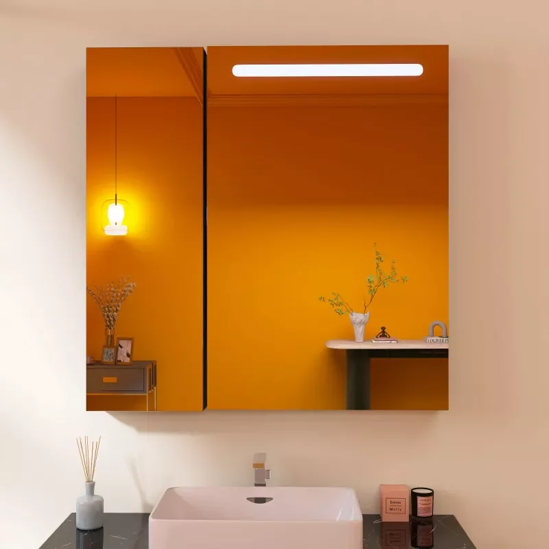 LED Mirror Medicine Cabinet with Lights, LED Medicine Cabiner Defogger, Dimmer, Makeup Mirror (30x30/Zoom Mirror) 
LED Mirror Medicine Cabinet with Lights, LED Medicine Cabiner Defogger, Dimmer, Makeup Mirror (30x30/Zoom Mirror)