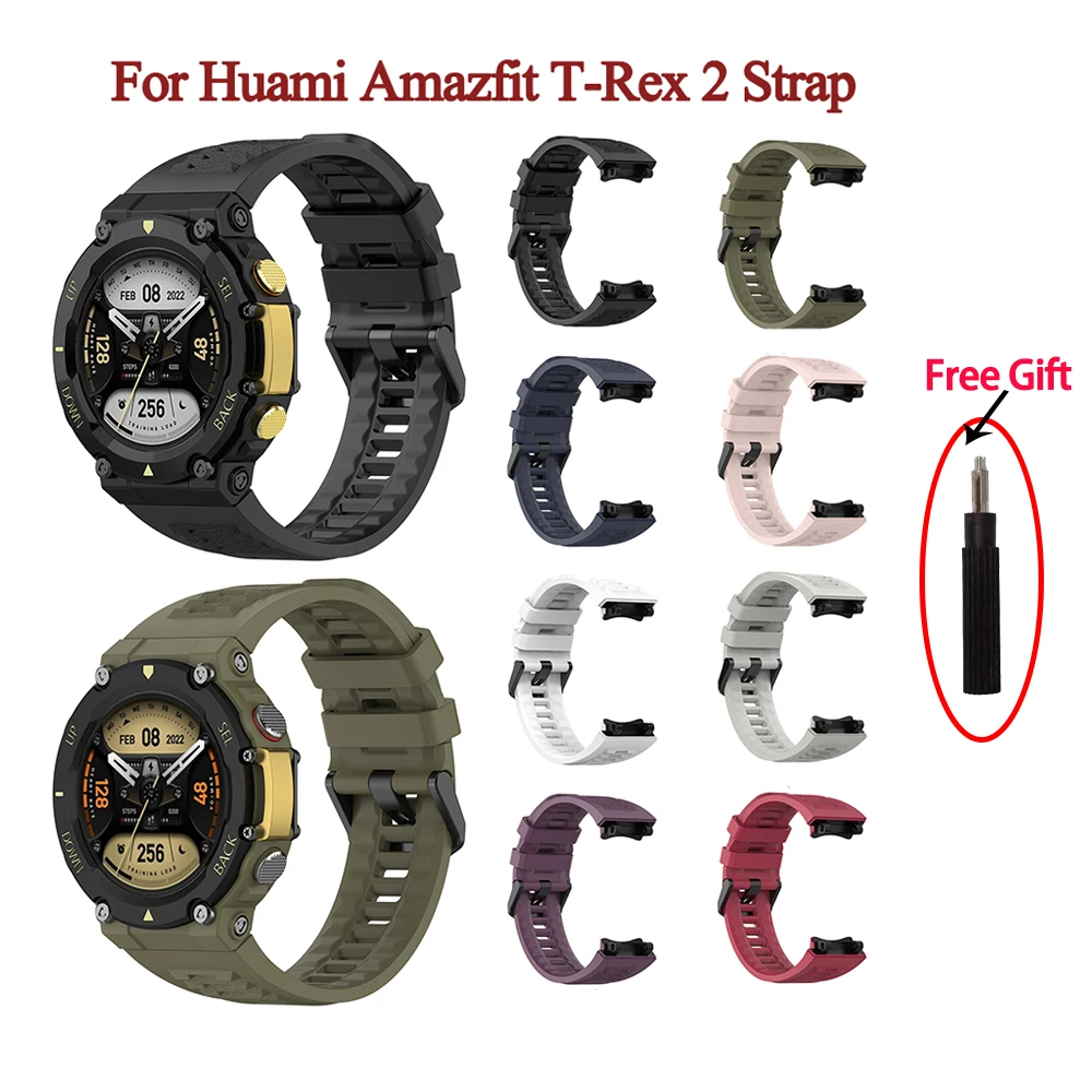 Strap For Huami Amazfit T-REX 2 Smart Watch Silicone Band Bracelet For Amazfit T Rex 2 Wristband Accessories Correa Huami T Rex2
Strap For Huami Amazfit T-REX 2 Smart Watch Silicone Band Bracelet For Amazfit T Rex 2 Wristband Accessories Correa Huami T Rex2