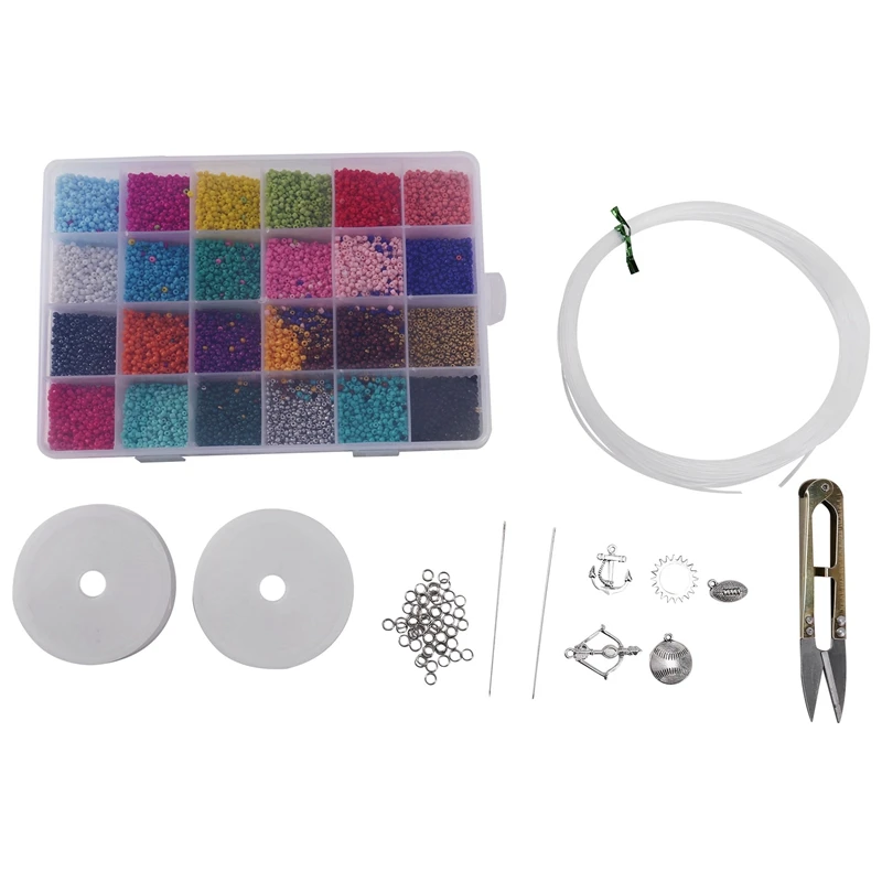 Multicolor Beaded Glass Beads In Bulk- Color Beaded Supplies With Crystal Cord For Jewelry Bracelet Making And Beading
Multicolor Beaded Glass Beads In Bulk- Color Beaded Supplies With Crystal Cord For Jewelry Bracelet Making And Beading