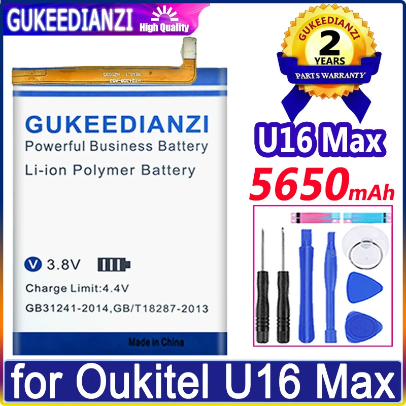 High Quality Battery 5650mAh For Oukitel U16 Max High Capacity Bateria Warranty One Year + Free Tools
High Quality Battery 5650mAh For Oukitel U16 Max High Capacity Bateria Warranty One Year + Free Tools