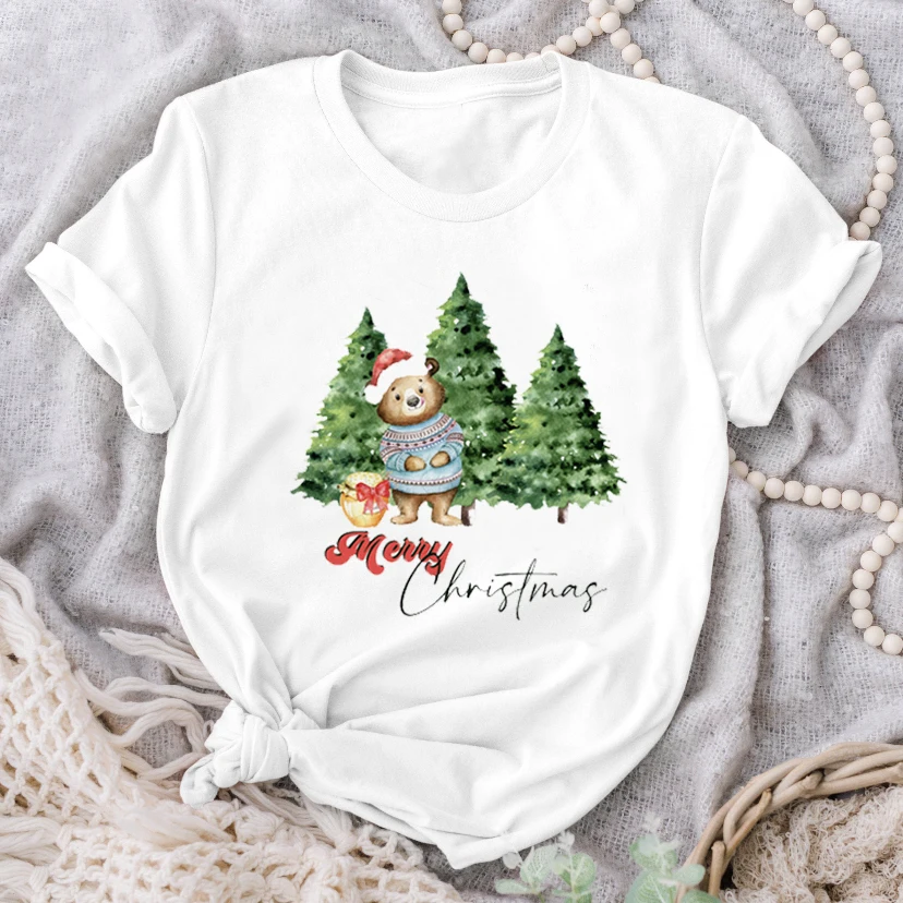 Women's T-shirt 2023 Cartoon Christmas Tree Fashion Women's O-neck Harajuku Casual Versatile Short Sleeve Top Street Women's T-s
Women's T-shirt 2023 Cartoon Christmas Tree Fashion Women's O-neck Harajuku Casual Versatile Short Sleeve Top Street Women's T-s