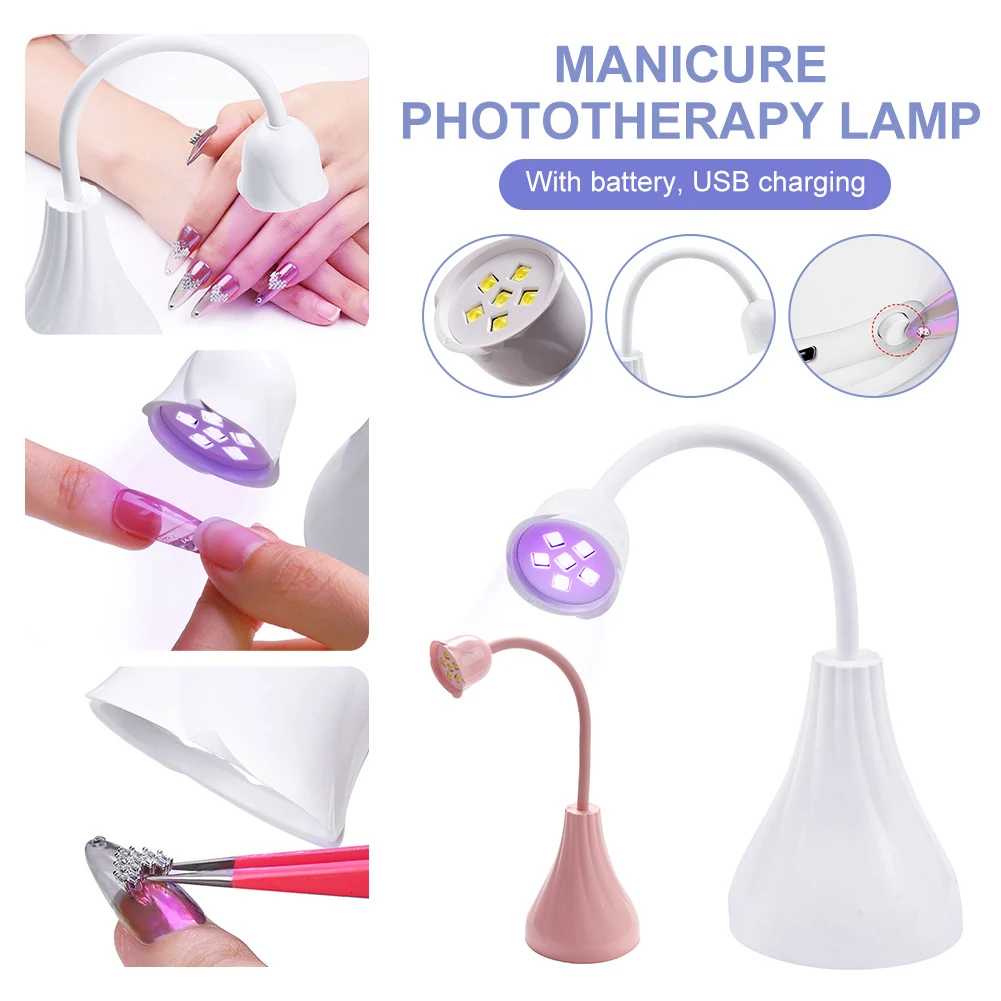 Mini Nail LED Lamp 18W Nail Dryer False Nail Manicure Polish Glue Fast Drying UV Light Nail Lamp 360° Bendable Table Lamp Design
Mini Nail LED Lamp 18W Nail Dryer False Nail Manicure Polish Glue Fast Drying UV Light Nail Lamp 360° Bendable Table Lamp Design