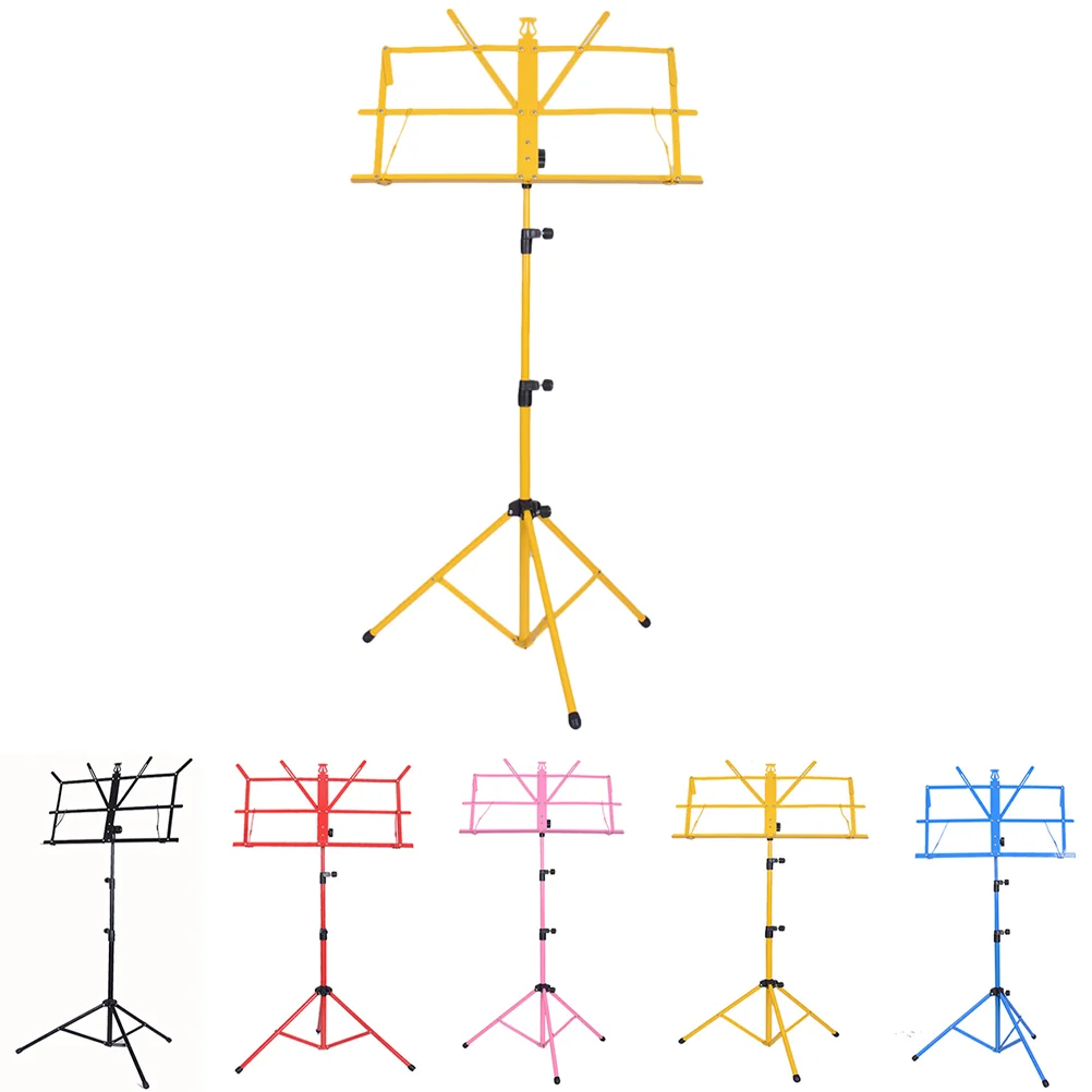 

Желтая Складная подставка для штатива, металлическая подставка, складной регулируемый держатель для фотографий, подходит для школы и хора