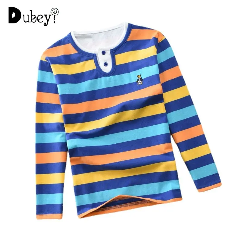 New Long Sleeve T-shirts Kids Boy Spring Autumn Cotton Breathable Tops Striped T Shirt for Kids Boy 1-15 Years Children Clothes
New Long Sleeve T-shirts Kids Boy Spring Autumn Cotton Breathable Tops Striped T Shirt for Kids Boy 1-15 Years Children Clothes