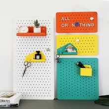 Nordic wall hole plate shelving perforation-free universal plate hole plate hook accessories storage display rack