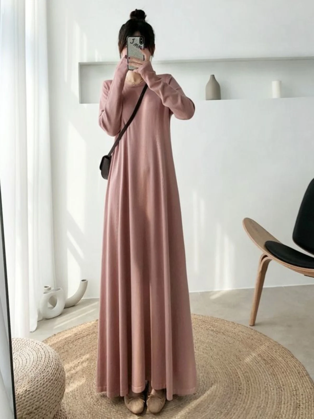 Очень большое толстое мм 50 00 кг Western Sle Base Inner wear Длинное платье Женское