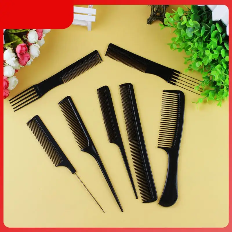 

10pcs/Set Professional Anti-static Hair Combs Set Salon Barber Hair Cutting Combs Hairdressing Hairbrush Hair Styling Tools