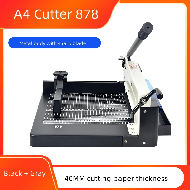 A4(310MM) Manual Paper Cutter large blader a push cardboard 878 thick photo cutting paper cutter paper pusher 
A4(310MM) Manual Paper Cutter large blader a push cardboard 878 thick photo cutting paper cutter paper pusher