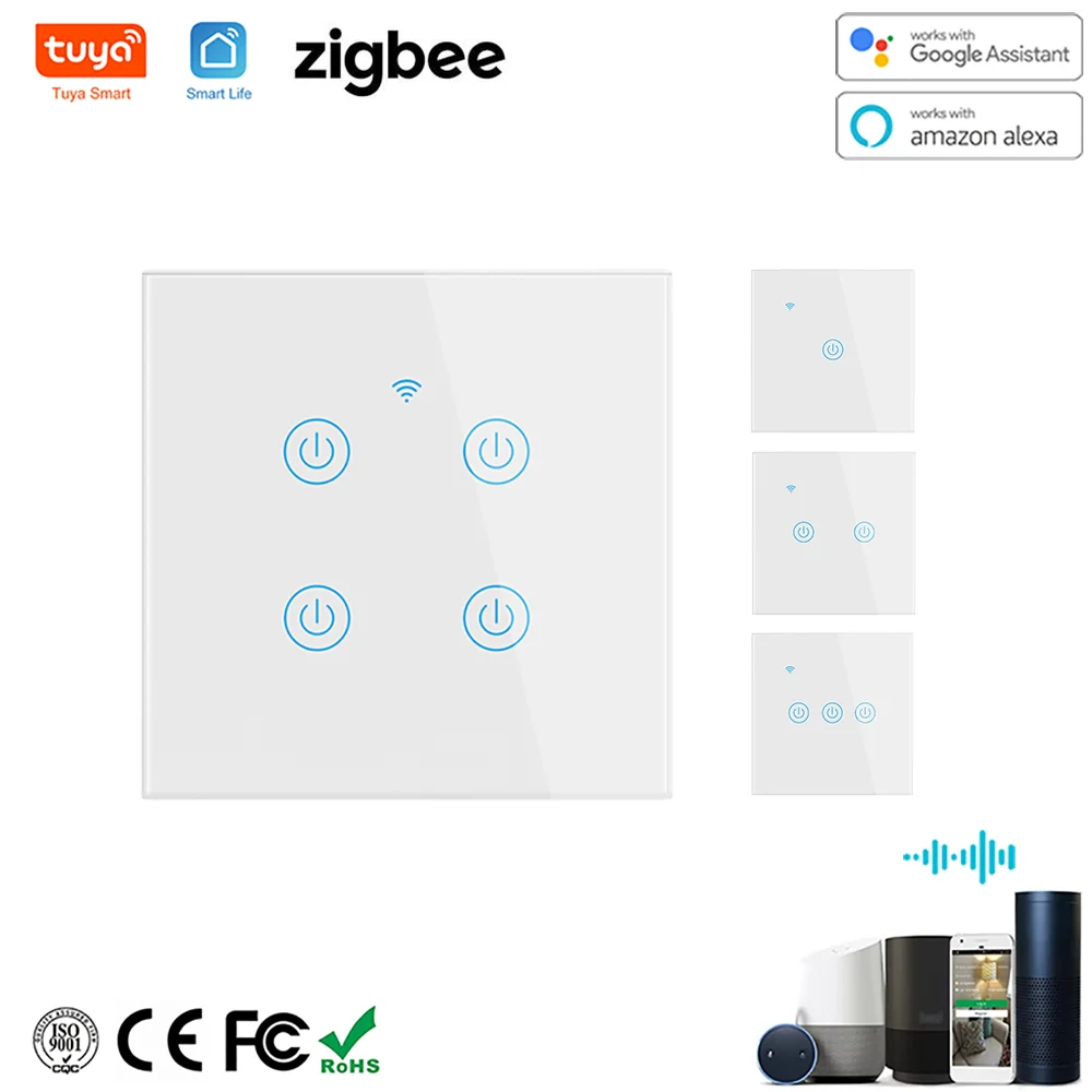 Переключатель сенсорный Tuya Zigbee, сенсорная панель для умного дома, с дистанционным управлением через приложение, стандарт EU/UK, работает с Alexa/...
Переключатель сенсорный Tuya Zigbee, сенсорная панель для умного дома, с дистанционным управлением через приложение, стандарт EU/UK, работает с Alexa/...