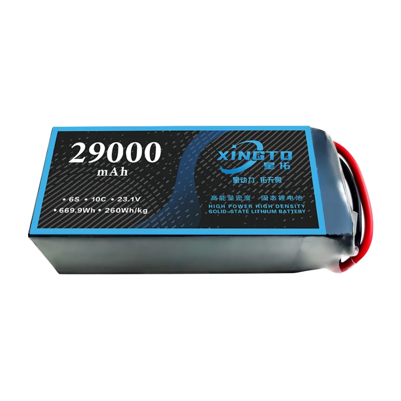 6S 29000mah 260Wh/Kg 300Wh/Kg HV High Energy Density Solid State Lithium Battery Drone Batteries
6S 29000mah 260Wh/Kg 300Wh/Kg HV High Energy Density Solid State Lithium Battery Drone Batteries