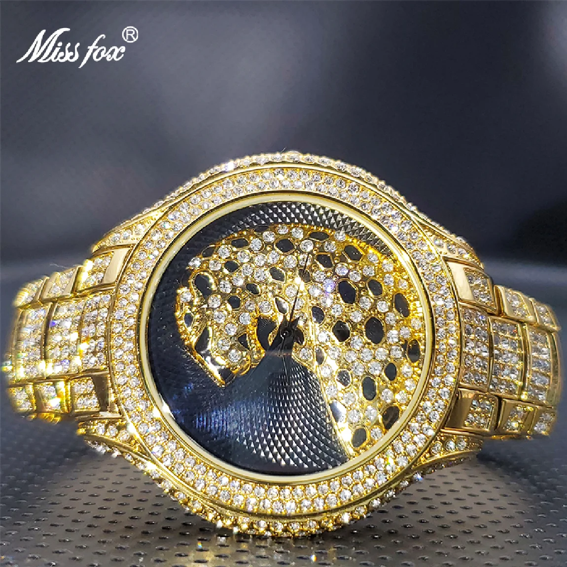 Men Watch Hot Sale High Quality 18K Gold Luxury 3D Tiger Black Dial Diamond Watches For Man Watches Hip Hop Brand Droshipping
Men Watch Hot Sale High Quality 18K Gold Luxury 3D Tiger Black Dial Diamond Watches For Man Watches Hip Hop Brand Droshipping