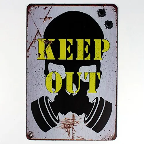 keep out warning sign metal tin sign Bar Cafe Garage Wall Decor Retro vintage 8 X 12 inch
keep out warning sign metal tin sign Bar Cafe Garage Wall Decor Retro vintage 8 X 12 inch