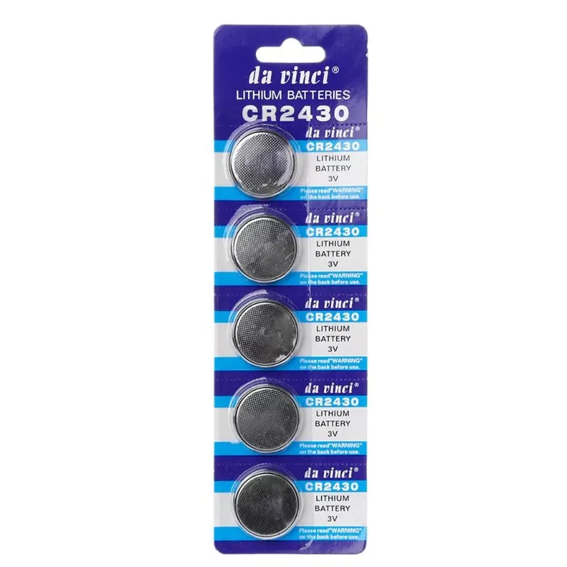 5PCS Button Battery CR2430 3V Electronic Lithium Coin Cell Batteries DL2430 BR2430 ECR2430 KL2430 EE6229 Watch Toy X6HB
5PCS Button Battery CR2430 3V Electronic Lithium Coin Cell Batteries DL2430 BR2430 ECR2430 KL2430 EE6229 Watch Toy X6HB