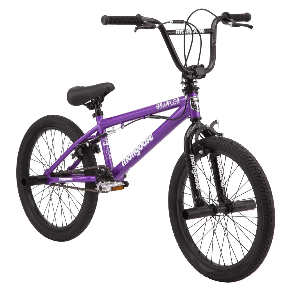 GISAEVBrawler 20" BMX Freestyle Bike, Single Speed, Girls, Purple Pro-style 25/9 Cassette Hub Micro Gearing
GISAEVBrawler 20" BMX Freestyle Bike, Single Speed, Girls, Purple Pro-style 25/9 Cassette Hub Micro Gearing