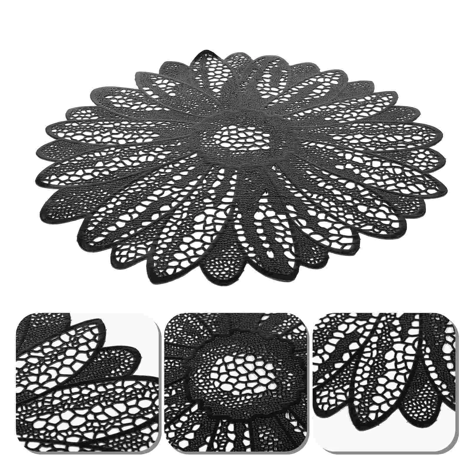 2pcs Vintage Portable Black Placemat PVC Coaster Ornament For Festival Ornament For Home Hollow Coaster Cup Mat
2pcs Vintage Portable Black Placemat PVC Coaster Ornament For Festival Ornament For Home Hollow Coaster Cup Mat