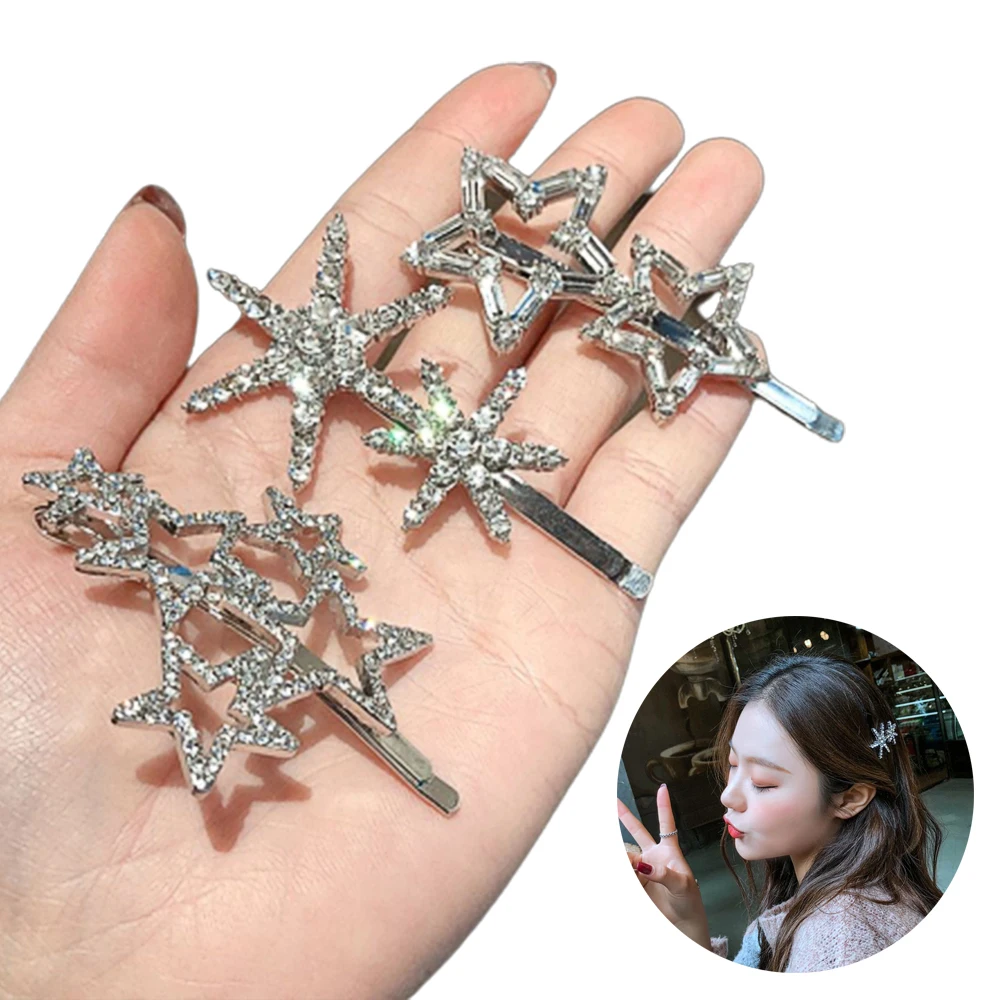 New Fashion Women Beach Crystal Star Metal Hair Clips Barrette Hairpin Bobby Pin Jewelry Hair Accessories
New Fashion Women Beach Crystal Star Metal Hair Clips Barrette Hairpin Bobby Pin Jewelry Hair Accessories