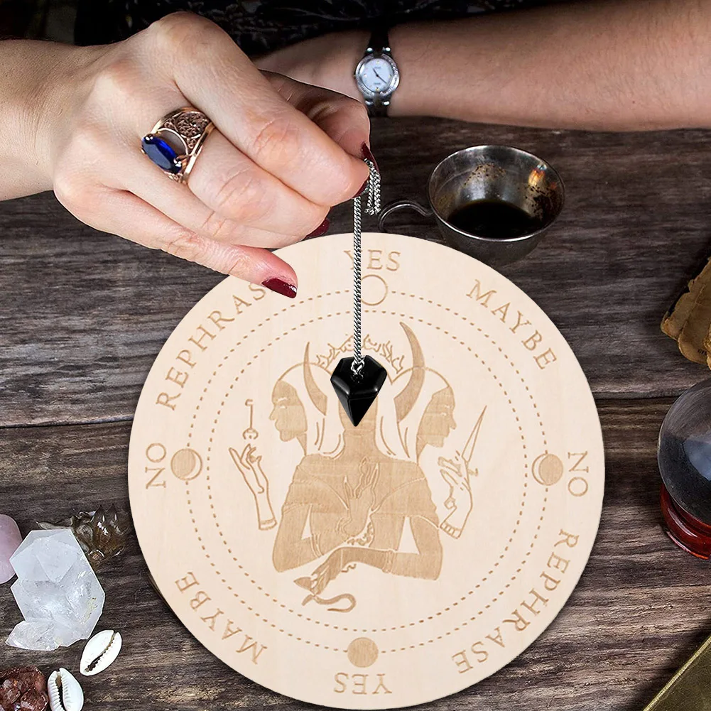 Wooden Pendulum Board Metaphysical Altar Coasters Wall Sign Decor Slice Wood Base Divination Energy Plate Meditation Board
Wooden Pendulum Board Metaphysical Altar Coasters Wall Sign Decor Slice Wood Base Divination Energy Plate Meditation Board