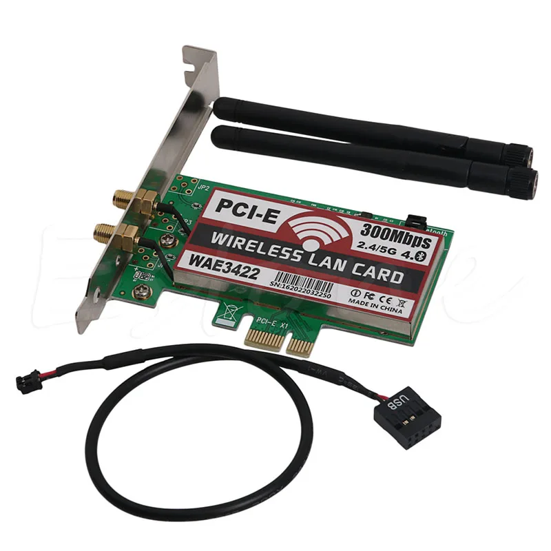 Bluetooth-compatible 4.0 Dual-Band 300Mbps PCI-e PCI for EXPRESS Card Wl Dropship
Bluetooth-compatible 4.0 Dual-Band 300Mbps PCI-e PCI for EXPRESS Card Wl Dropship