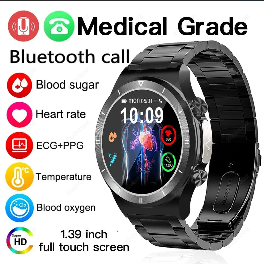 Non-invasive Blood Sugar Smart Watch Men HD Voice Calling IP68 Waterproof HPV ECG Smartwatch Health Glucometer For Xiaomi Huawei
Non-invasive Blood Sugar Smart Watch Men HD Voice Calling IP68 Waterproof HPV ECG Smartwatch Health Glucometer For Xiaomi Huawei