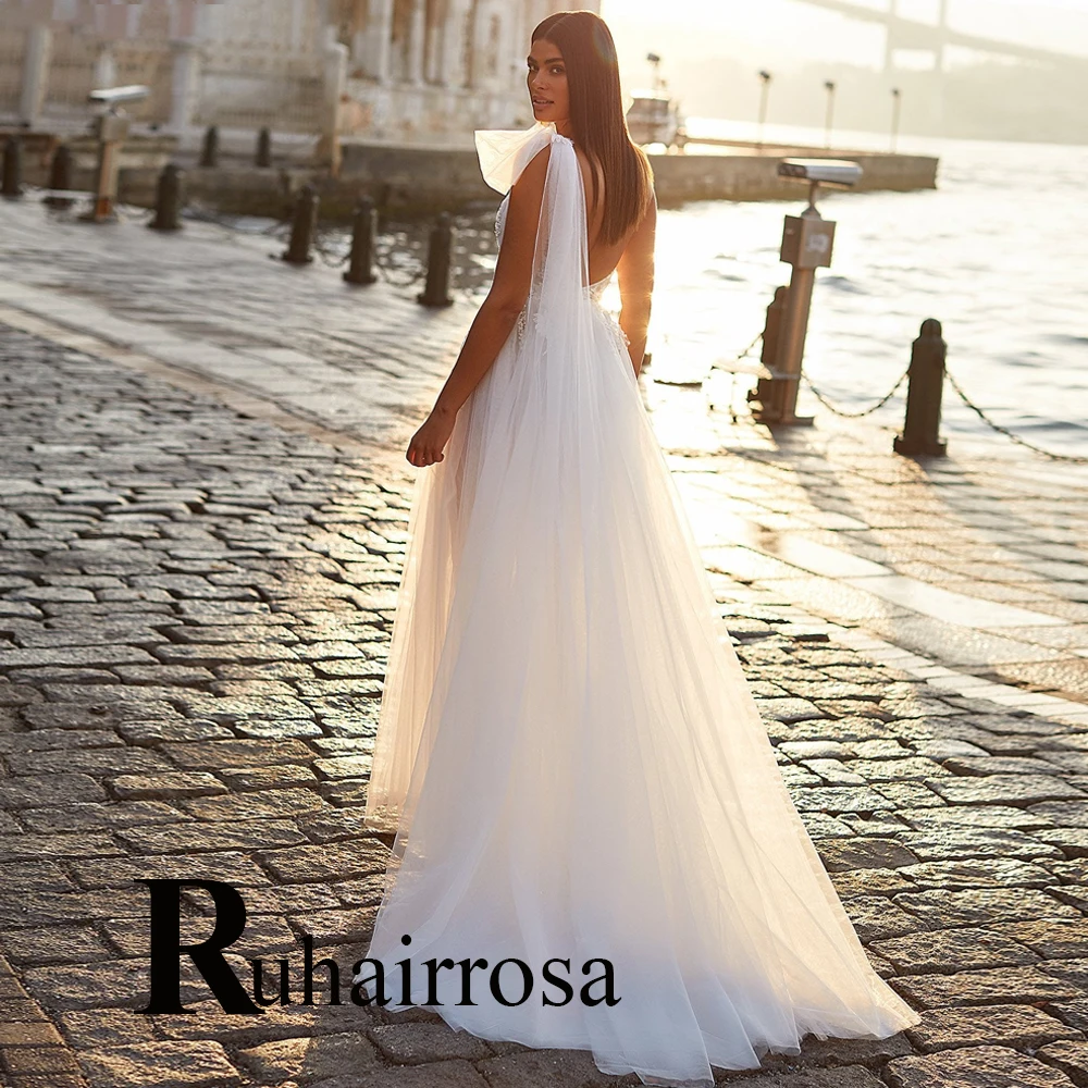 Ruhair Exquisite Flowers Crystal Beading Wedding Dresses One-Shoulder For Women Appliques Lace Robe De Mariée Formal Brides Gown
Ruhair Exquisite Flowers Crystal Beading Wedding Dresses One-Shoulder For Women Appliques Lace Robe De Mariée Formal Brides Gown