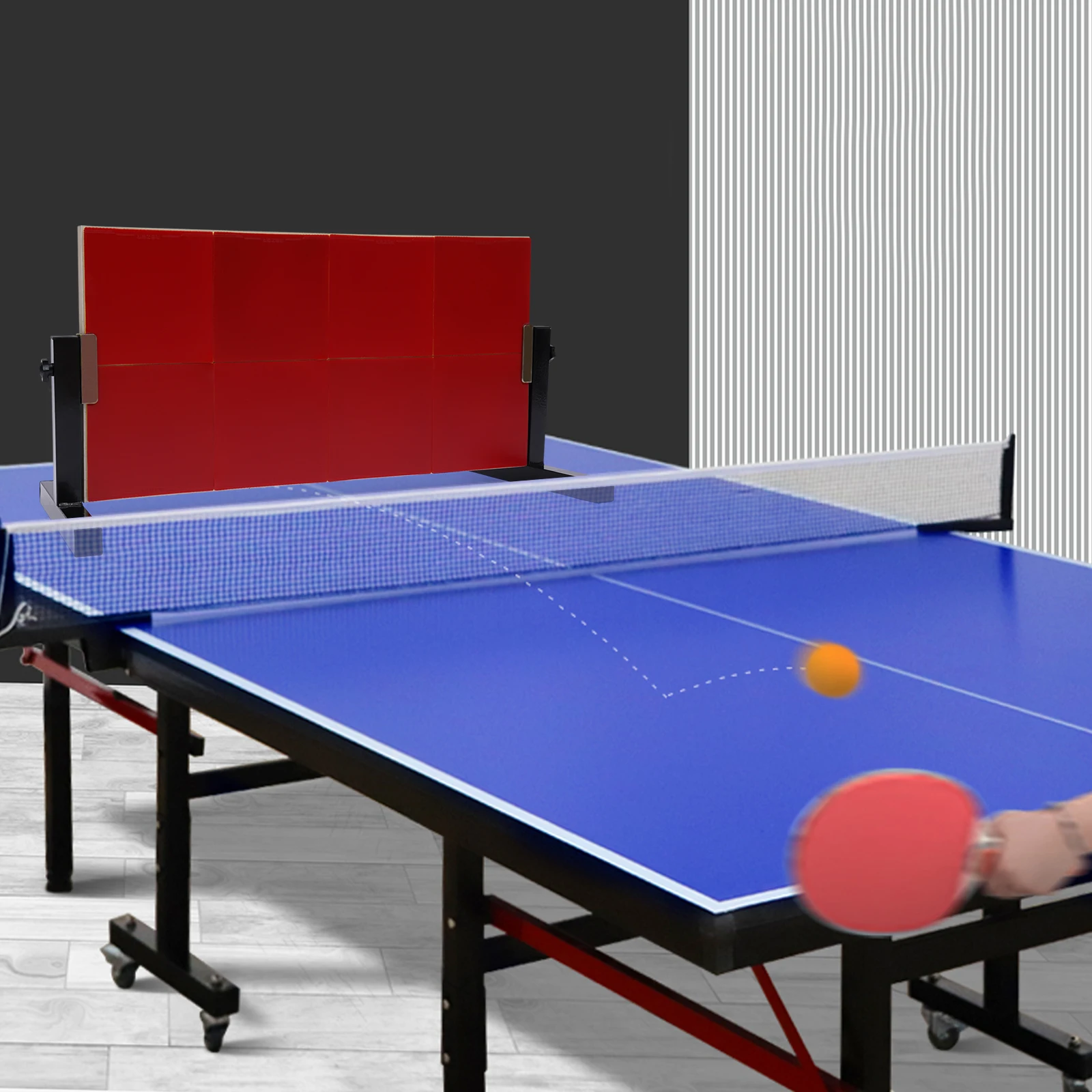 Table Tennis Rebound Board Rebounder with 8 Red Rubbers Improved 2nd Generation Pingpong Return Board Self Training Equipment
Table Tennis Rebound Board Rebounder with 8 Red Rubbers Improved 2nd Generation Pingpong Return Board Self Training Equipment