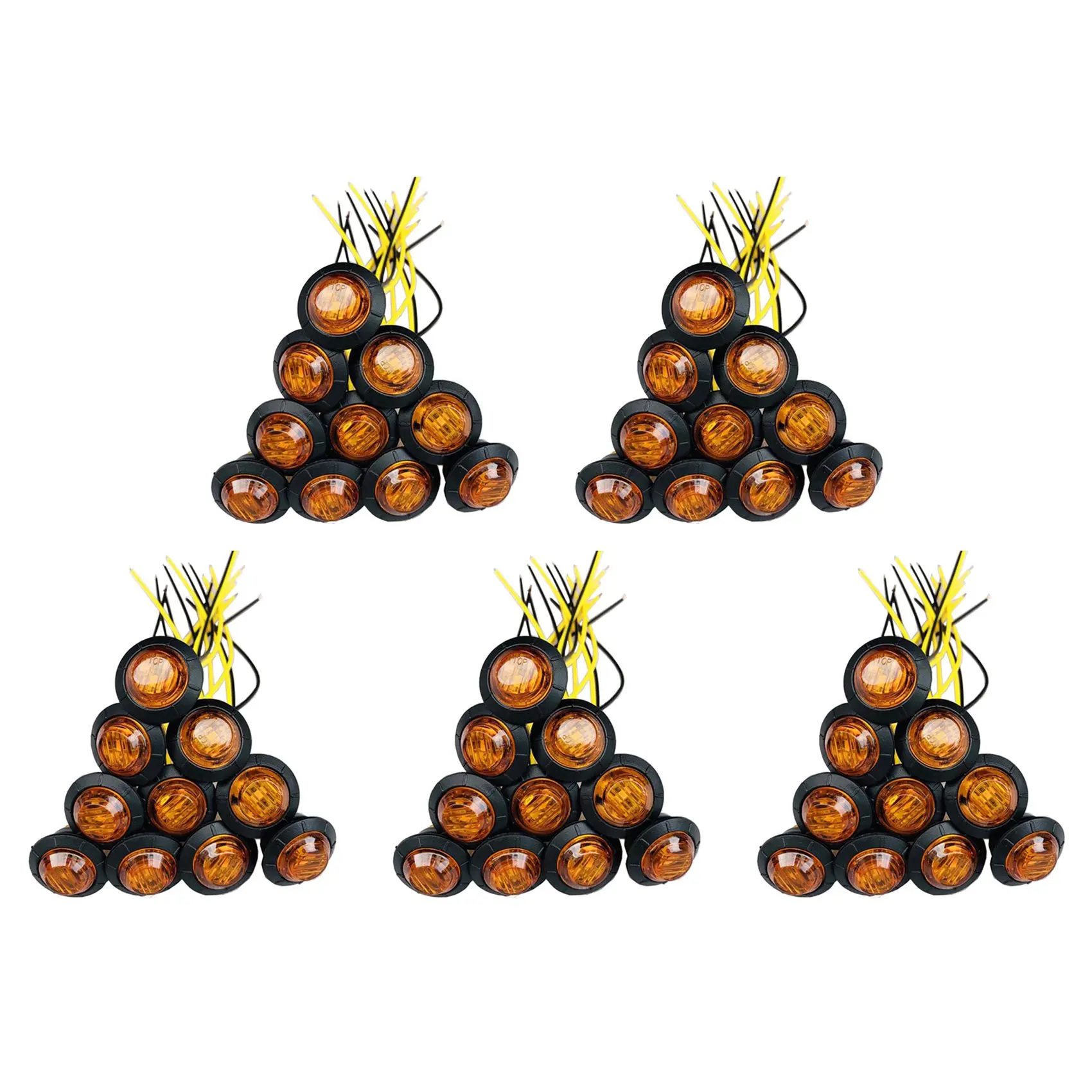 50Pc of 3/4 Inch Mini Small Round LED Side Marker Indicator Turn Signal Light Clearance Lamp Truck Trailer Bus Marine
50Pc of 3/4 Inch Mini Small Round LED Side Marker Indicator Turn Signal Light Clearance Lamp Truck Trailer Bus Marine