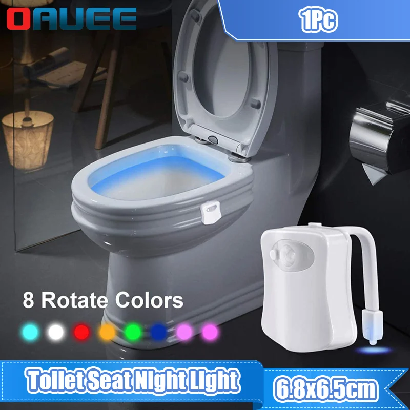 Toilet Seat Night Light Waterproof Backlight Toilet Bowl Light 8/16 Colors LED Luminaria Lamp Toilet Light Smart Motion Sensor
Toilet Seat Night Light Waterproof Backlight Toilet Bowl Light 8/16 Colors LED Luminaria Lamp Toilet Light Smart Motion Sensor