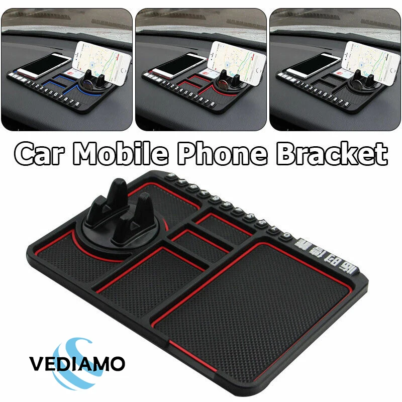 Universal 4 In 1 Non-Slip Pad Car Dashboard Mount Holder Mat Multi-Functional Auto Phone Holder Anti-Slip Pad Mat for Car
Universal 4 In 1 Non-Slip Pad Car Dashboard Mount Holder Mat Multi-Functional Auto Phone Holder Anti-Slip Pad Mat for Car