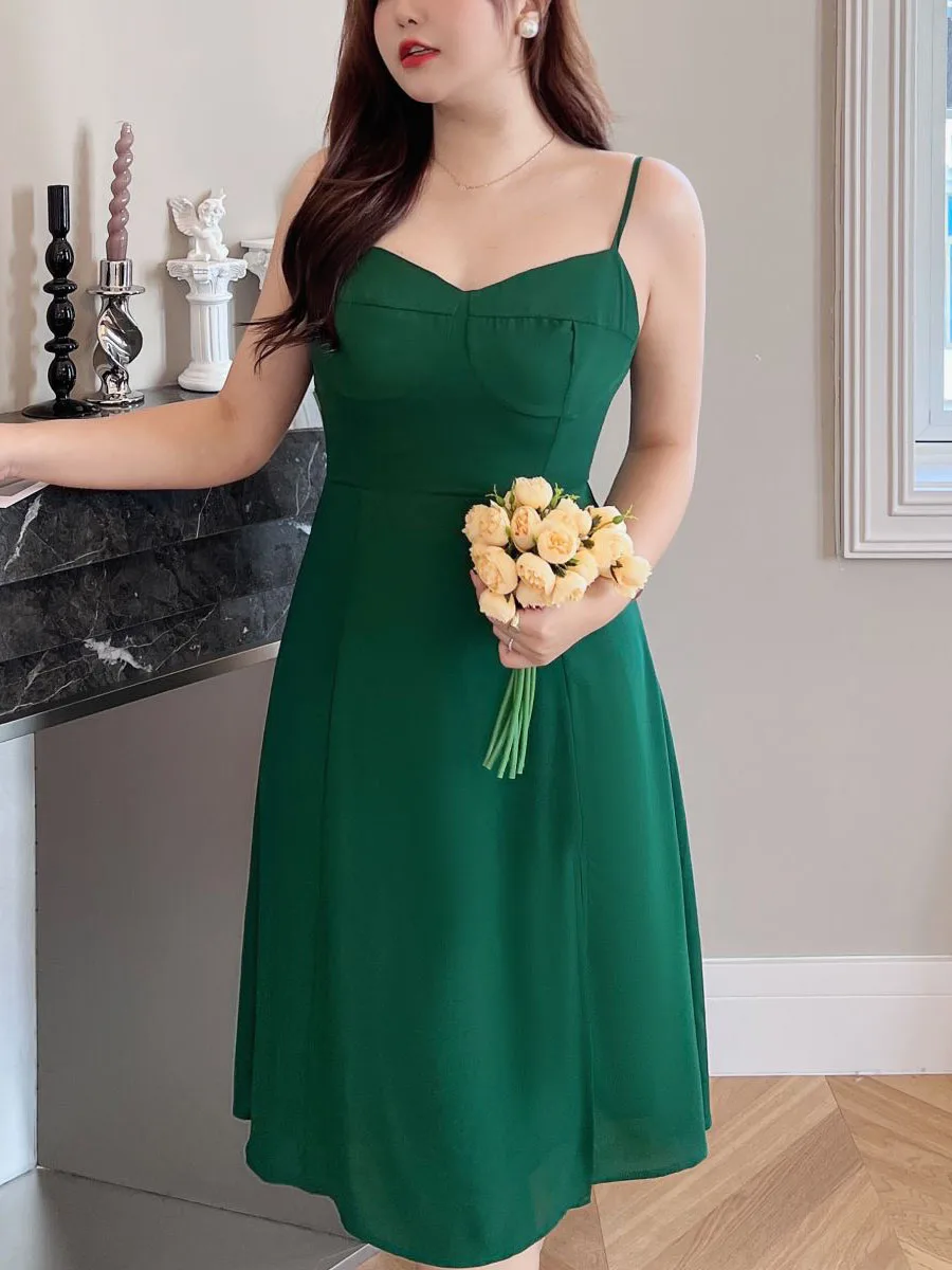 Sexy Dresses For Women Clothes Fashion Emerald Green French V-Neck Mid-Calf Slit Spaghetti Straps Dress Summer 2022
Sexy Dresses For Women Clothes Fashion Emerald Green French V-Neck Mid-Calf Slit Spaghetti Straps Dress Summer 2022