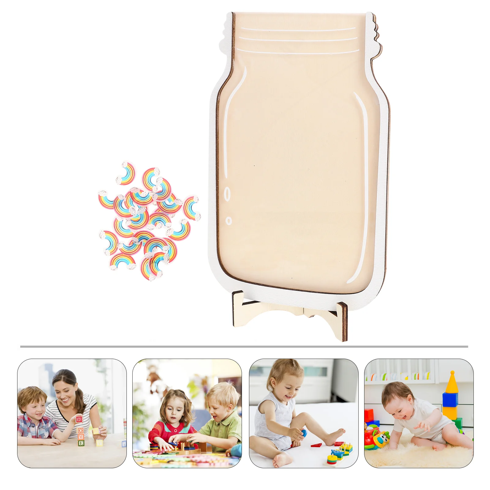 1 Set of Classroom Reward Jar Cartoon Reward Kids Reward Jar Wood Reward Jar Gift
1 Set of Classroom Reward Jar Cartoon Reward Kids Reward Jar Wood Reward Jar Gift