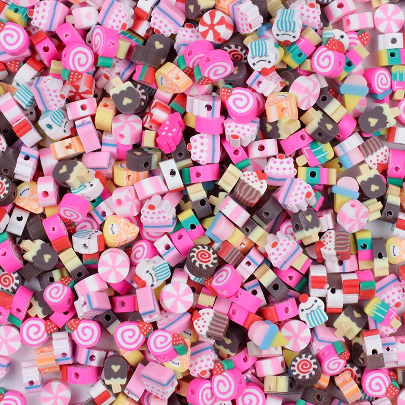 50/100Pcs Fruit/Candy/Ice Cream Random Mixed Color Beads Polymer Clay Beads Polymer Clay Spacer Beads For DIY Jewelry Accesories
50/100Pcs Fruit/Candy/Ice Cream Random Mixed Color Beads Polymer Clay Beads Polymer Clay Spacer Beads For DIY Jewelry Accesories
