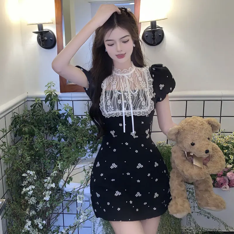 Black Lace Bodycon Dress Sexy Mini Dress Party High Waist Slim Vestidos Korean Fashion Short Dresses for Women Girl 2022 Clothes
Black Lace Bodycon Dress Sexy Mini Dress Party High Waist Slim Vestidos Korean Fashion Short Dresses for Women Girl 2022 Clothes