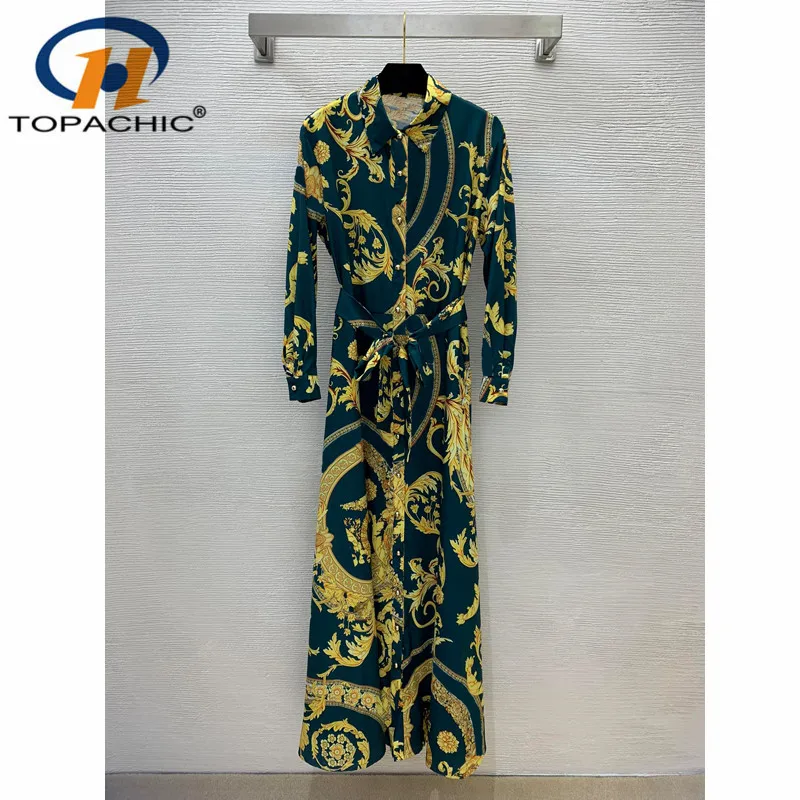 6.5.High Quality New Fashion Vintage Print Single Breasted Long Sleeve Dress With Belt Women
6.5.High Quality New Fashion Vintage Print Single Breasted Long Sleeve Dress With Belt Women