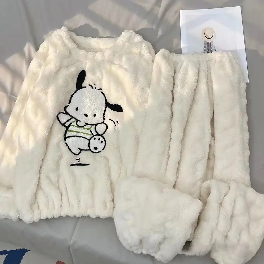 Kawaii Sanrios понравико коралловые флисовые пижамы женские осенние и зимние плюшевые утепленные Симпатичные Фланелевые домашние костюмы аниме мультфильм подарок
Kawaii Sanrios понравико коралловые флисовые пижамы женские осенние и зимние плюшевые утепленные Симпатичные Фланелевые домашние костюмы аниме мультфильм подарок