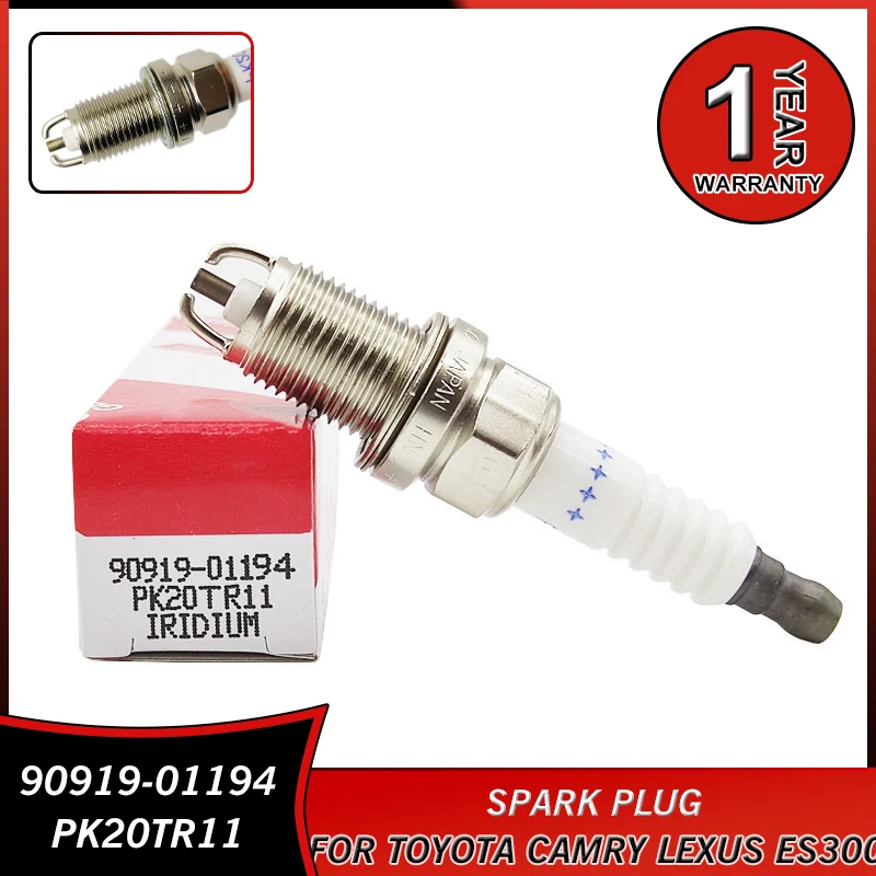 90919-01194 PK20TR11 Platinum Spark Plug for Toyota Camry Avalon Sienna Solara Rav4 Avensis Lexus ES300 Accessories Candle
90919-01194 PK20TR11 Platinum Spark Plug for Toyota Camry Avalon Sienna Solara Rav4 Avensis Lexus ES300 Accessories Candle