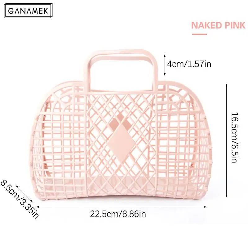 Reusable And Easy To Clean Plastic Portable Large-capacity Bag Hollow Jelly Beach Holiday Portable Tote Bag
Reusable And Easy To Clean Plastic Portable Large-capacity Bag Hollow Jelly Beach Holiday Portable Tote Bag