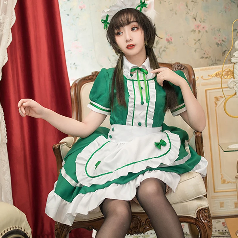 Cute Lolita Maid Dress Girls Woman Amine Maid Cosplay Costumes Waitress Maid Dresses Outfits Party Stage Costumes S-5XL sizes
Cute Lolita Maid Dress Girls Woman Amine Maid Cosplay Costumes Waitress Maid Dresses Outfits Party Stage Costumes S-5XL sizes