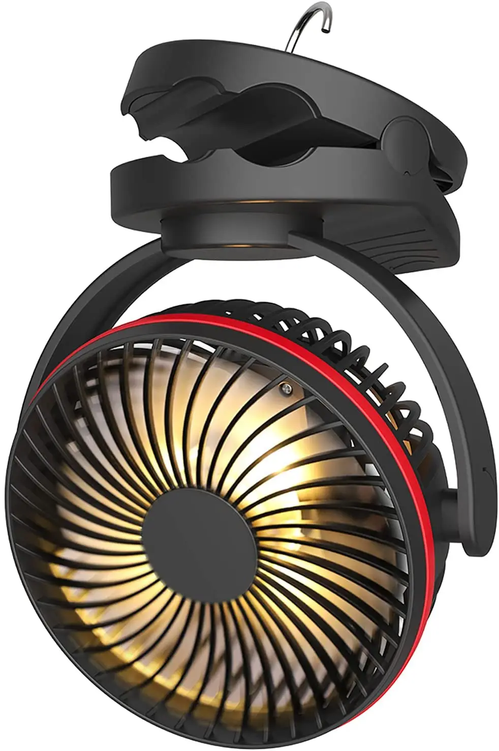 5000mAh Rechargeable Fan with LED Lantern, Clip On Tent Fan with with Hanging Hook, 360°Head Rotation Camping Fan Fishing, Ou
5000mAh Rechargeable Fan with LED Lantern, Clip On Tent Fan with with Hanging Hook, 360°Head Rotation Camping Fan Fishing, Ou