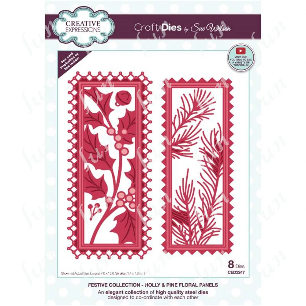 New Holly Pine Floral Panels Metal Cutting Dies Scrapbooking Photo Cutting Die Paper Cards Embossing Decorative Crafts
New Holly Pine Floral Panels Metal Cutting Dies Scrapbooking Photo Cutting Die Paper Cards Embossing Decorative Crafts